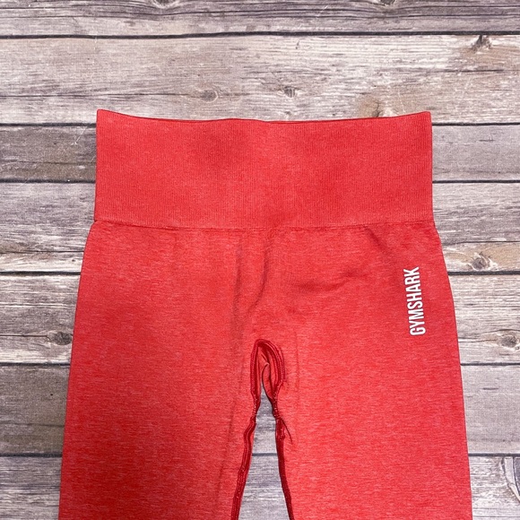 Gymshark Adapt Ombre Raspberry Red White Marl Marled Leggings XS - Picture 2 of 9